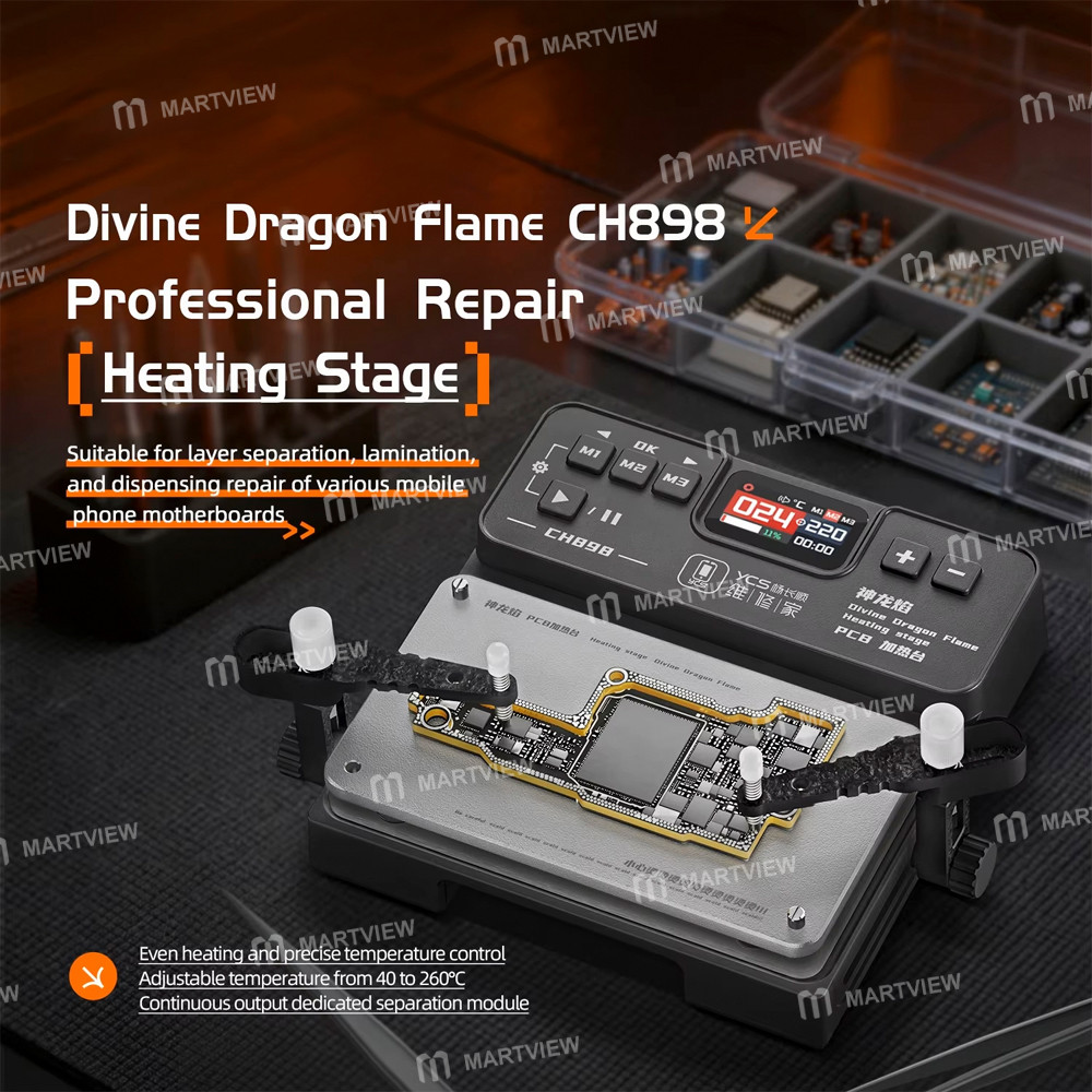 YCS Divine Dragon Flame CH898 Anakart Katman Ayırma / Laminasyon / Nokta Matris Onarımı için Isıtma Platformu - Görsel 2