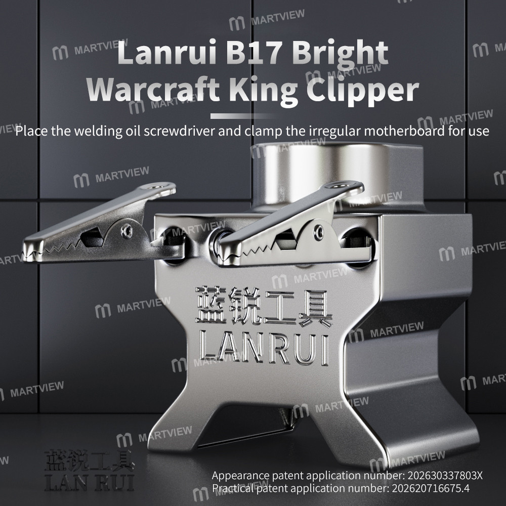 Lanrui B17 Parlak Warcraft King Metal Kelepçe, Düzensiz Şekilli Anakartları Sıkıştırmak İçin - Görsel 2